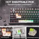 Clavier de jeu mécanique sans fil Aula F75 PRO 75% Custom Creamy – Image 5